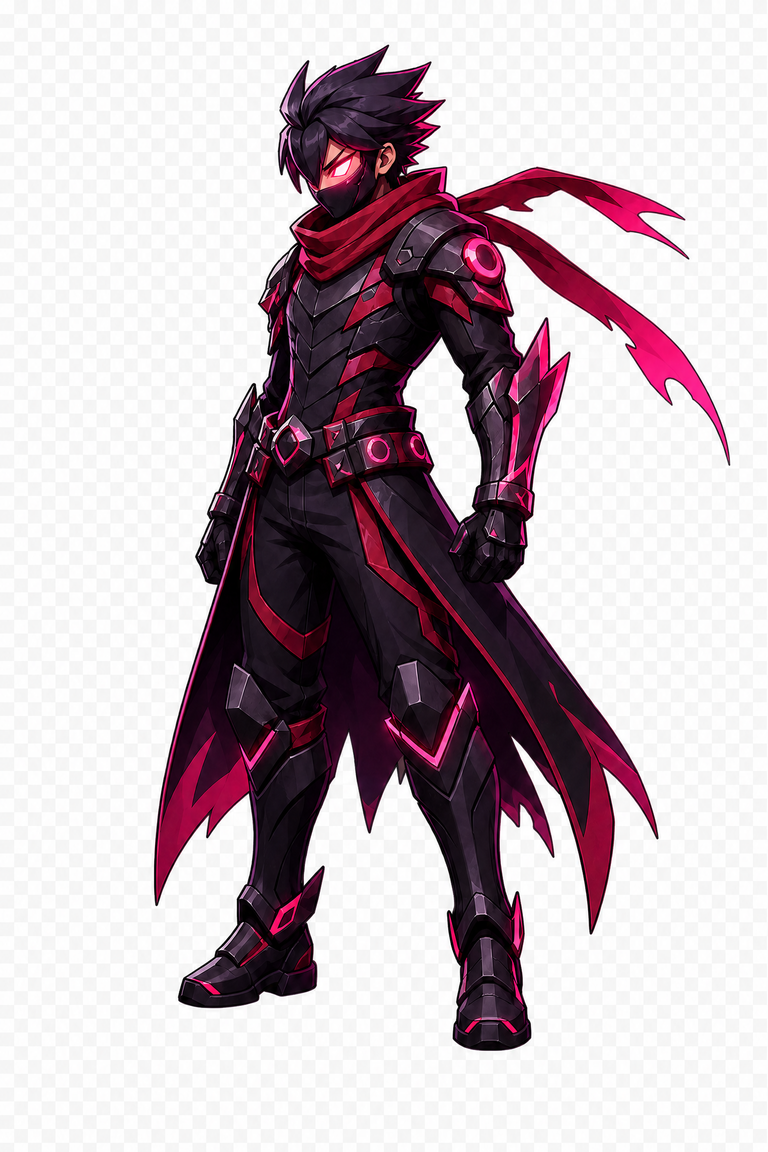 Crimson rival fighter sprite